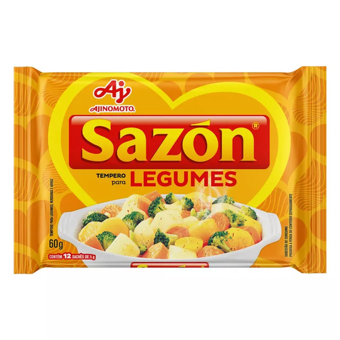 Ajinomoto Sazon - Tempero Para Legumes (12 x 5gm) 60gm