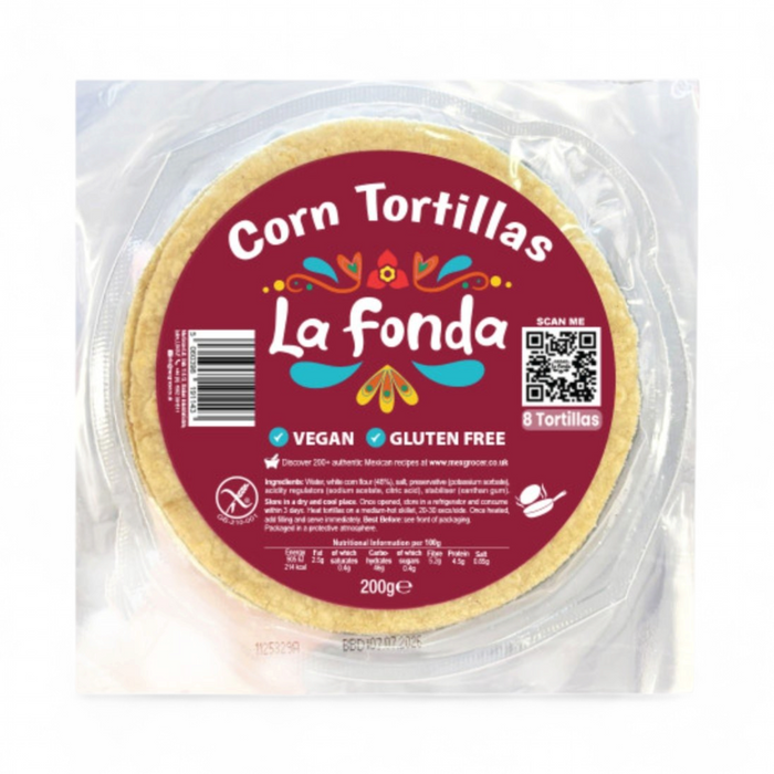La Fonda - Corn Tortilla (8cm) 200gm