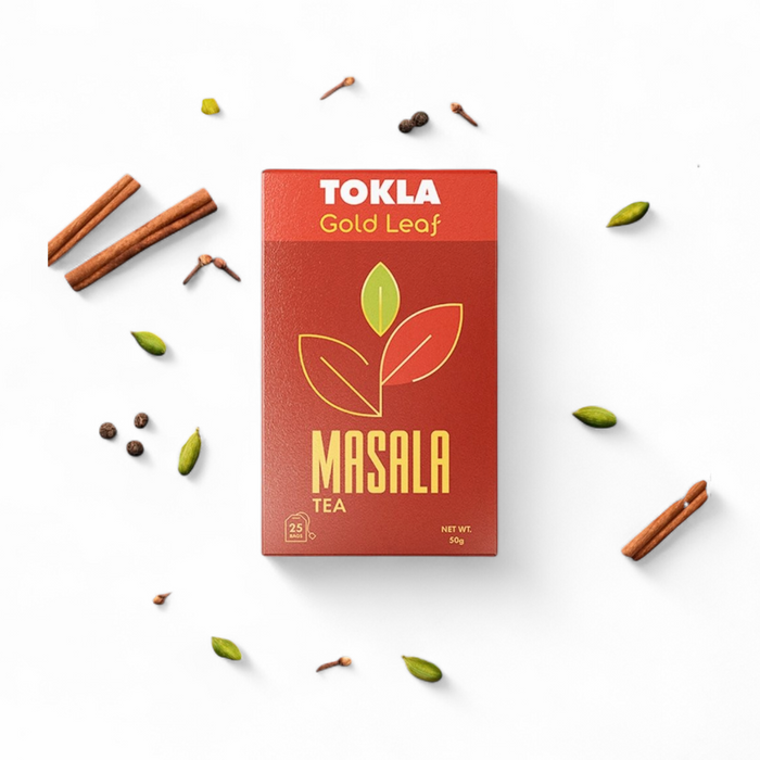 Tokla Gold Leaf - Masala Tea (25 Bags) 50gm