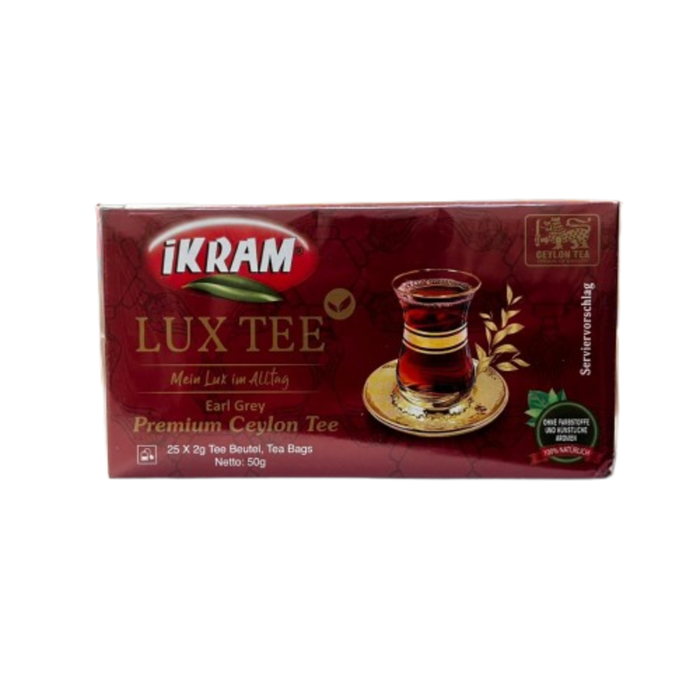 Ikram Lux Tee - Premium Ceylon Tee (25 Tea Bags) 50gm