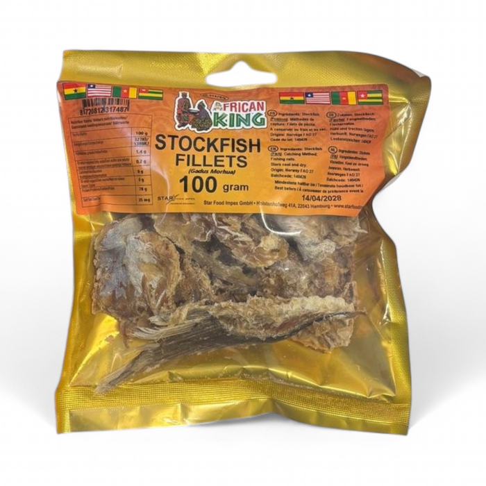 African King - Stockfish Fillets 100gm