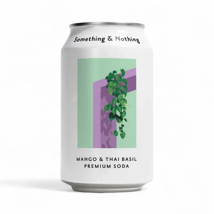 Something & Nothing Premium Soda - Mango & Thai Basil 330ml