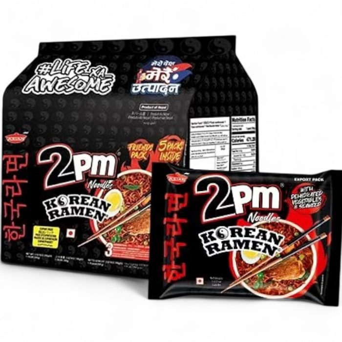 Asian 2PM Instant Noodles - Korean Ramen (5 Packs) 500gm
