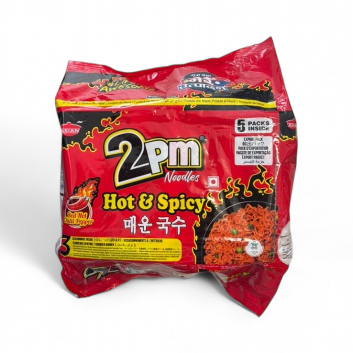 Asian 2PM Instant Noodles - Hot & Spicy (5 Packs) 500gm
