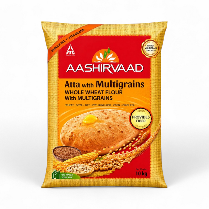 Aashirvaad Multigrain Atta 10kg (Export Pack)