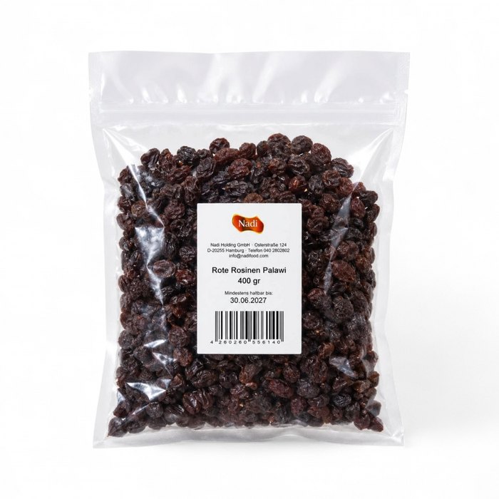 Nadi - Rote Rosinen Palawi 400gm (BBE: 30.06.2027)