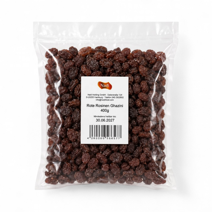 Nadi - Rote Rosinen Ghazini 400gm (BBE: 30.06.2027)