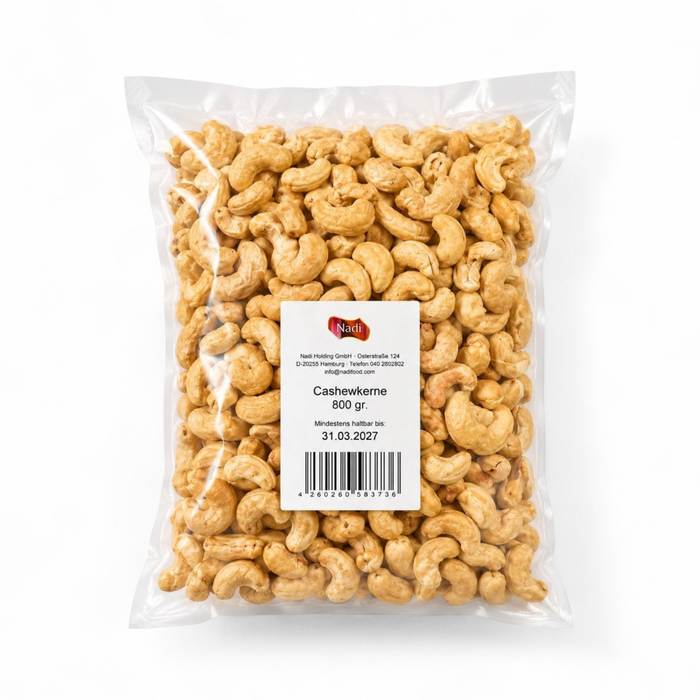 Nadi - Cashewkerne 800gm (BBE: 31.03.2027)