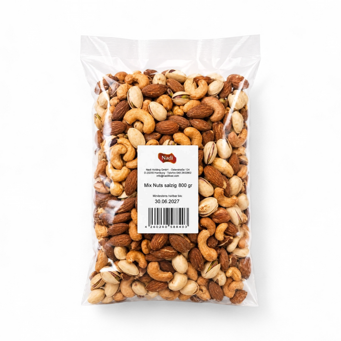 Nadi - Mix Nuts (Salzig) 800gm (BBE: 30.06.2027)