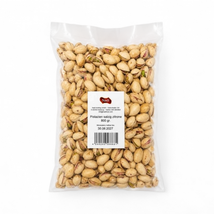 Nadi - Pistazien (Salzig & Zitrone) 800gm (BBE: 30.06.2027)