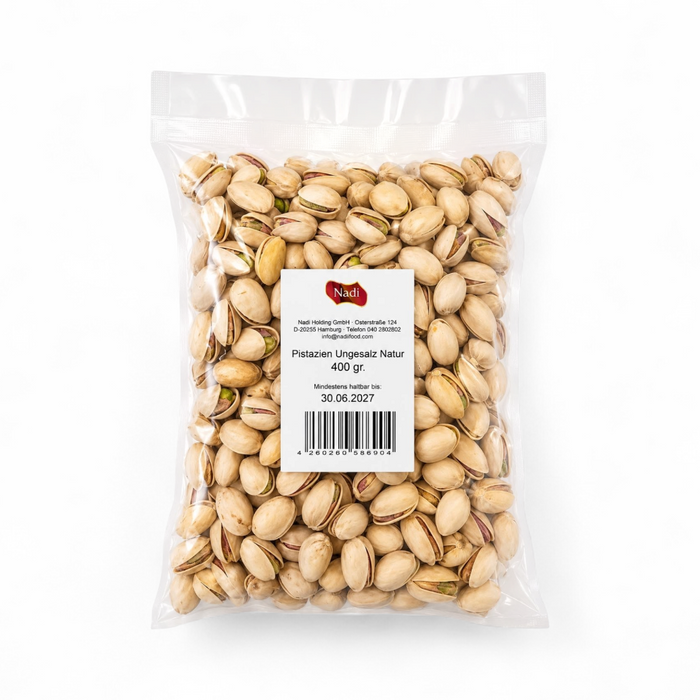 Nadi - Pistazien (Ungesalz Natur) 400gm (BBE: 30.06.2027)