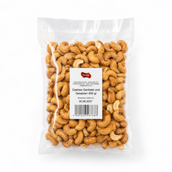 Nadi - Cashew (Geröstet und Gesalzen) 400gm (BBE: 30.06.2027)