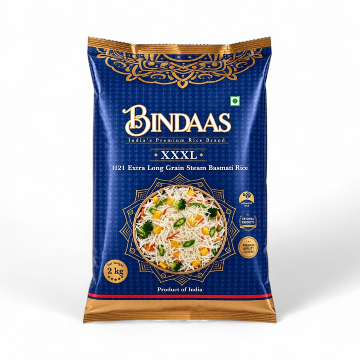 Bindaas Basmati Rice - Premium (Extra Long Grain) 2kg