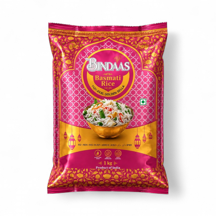 Bindaas Basmati Rice - Royale (Golden Sella) 1kg