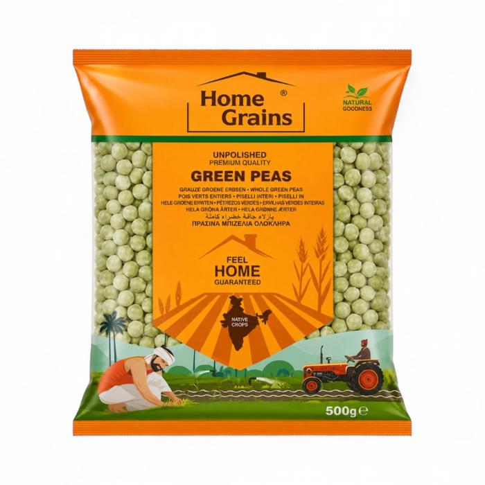 Home Grains Green Peas 500gm