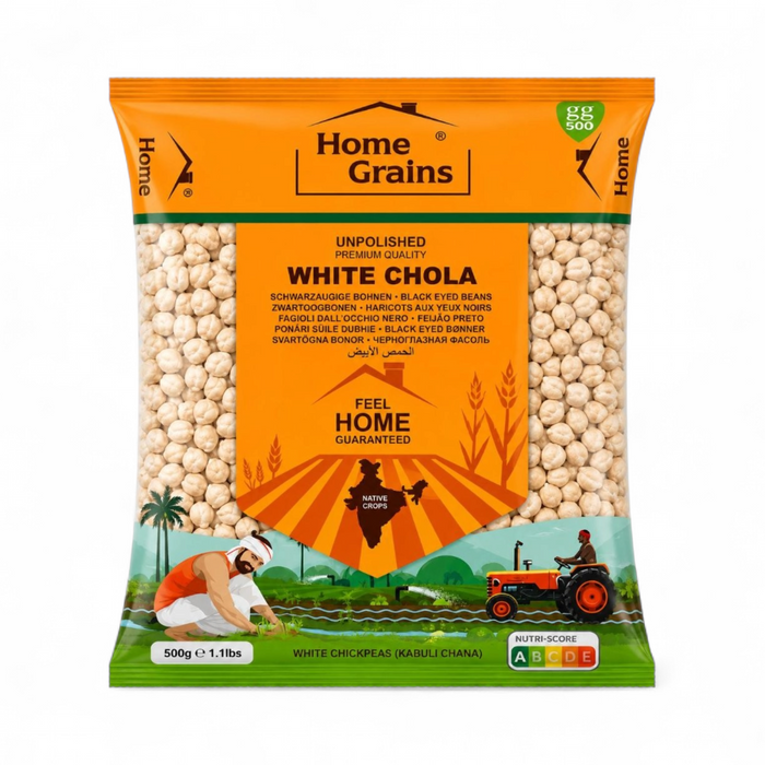 Home Grains White Chola 500gm