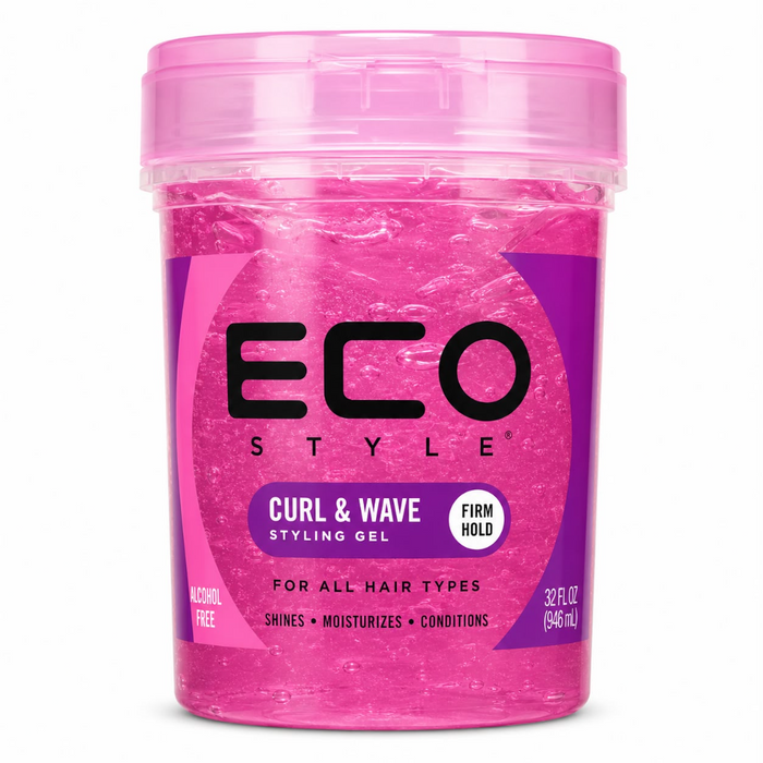 Eco Style Styling Gel - Pink Curl & Wave 907gm