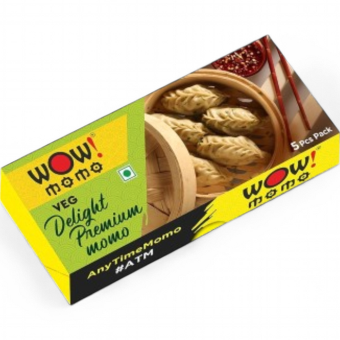 Frozen Wow! Momo - Premium Veg Delight (5pcs) 120gm - Only Berlin Delivery