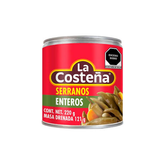 La Costeña – Serranos Enteros (Whole Serrano Peppers) 220gm