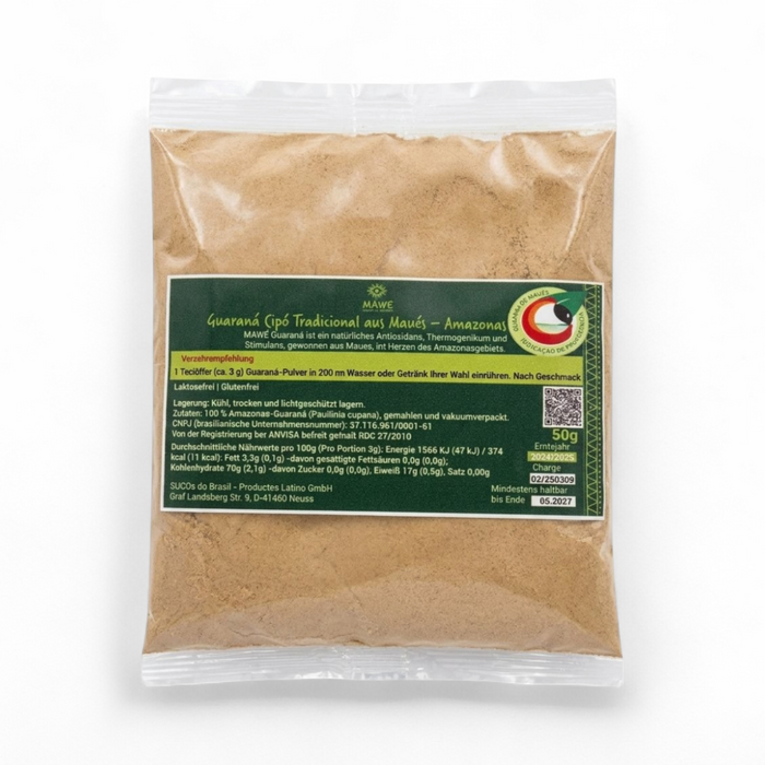 Mawe – Guaraná em Pó Natural (Natural Guaraná Powder) 50g