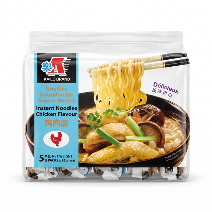 Kailo Brand Instant Noodles – Chicken Flavour (5 x 85gm) 425gm