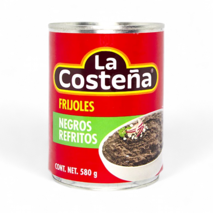 La Costeña – Frijoles Negros Refritos (Refried Black Beans) 580gm