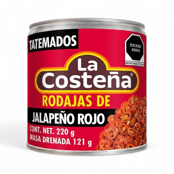 La Costena – Rodajas de Jalapenos Rojo (Red Jalapeno Slices) 220gm