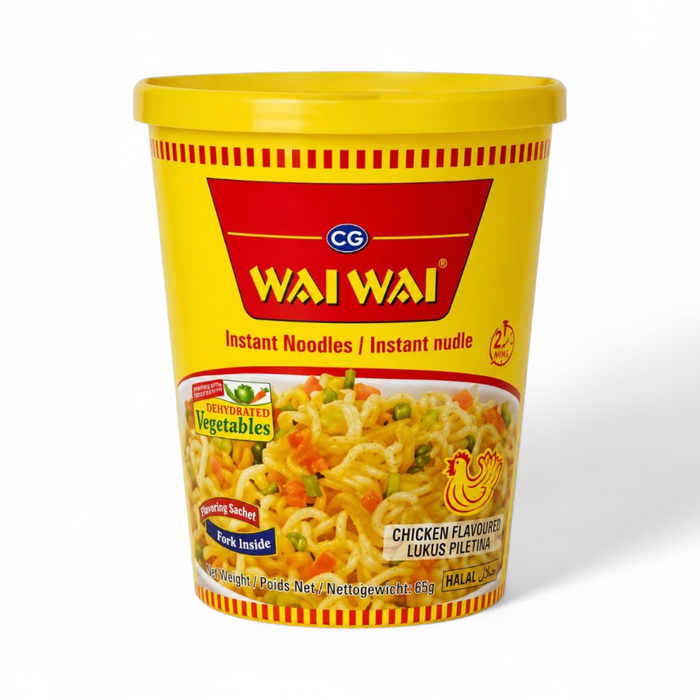 Wai Wai Instant Cup Noodles - Chicken 65gm