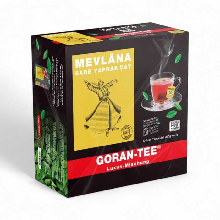 Mevlana Goran Tea – Black Tea (100 Tea Bags x 2gm) 200gm