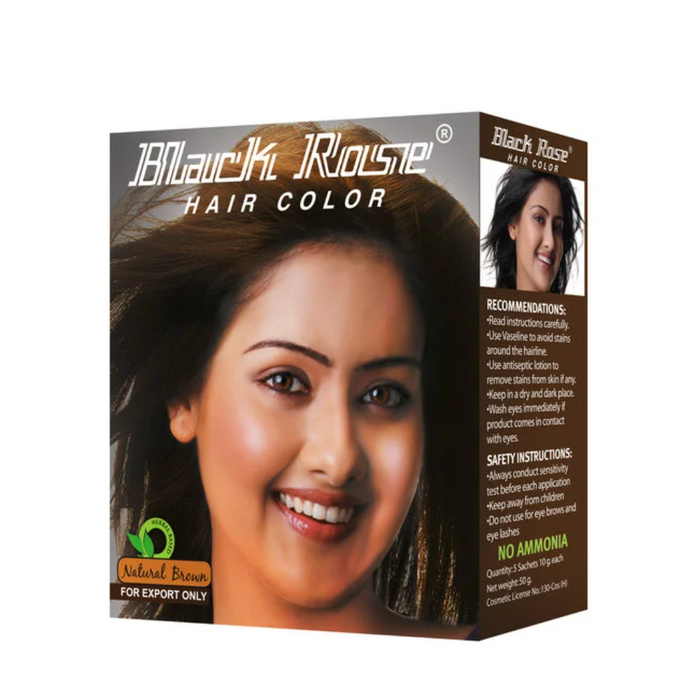 Black Rose - Hair Dye Powder Brown 50gm
