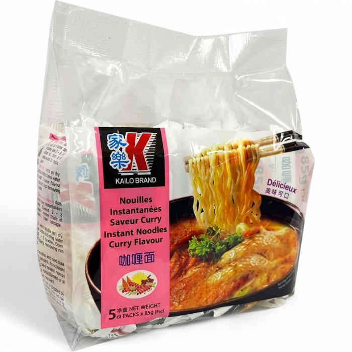 Kailo Brand Instant Noodles –  Curry Flavour (5 x 85gm) 425gm
