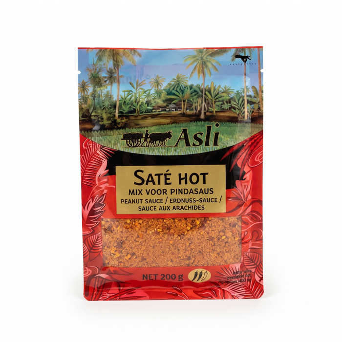 Asli – Satay Hot Mix Voor Pindasaus (Peanut Sauce) 200g
