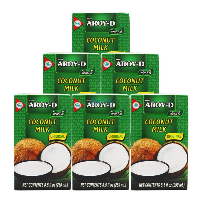 Aroy-D – Original Coconut Milk 250 ml × 6