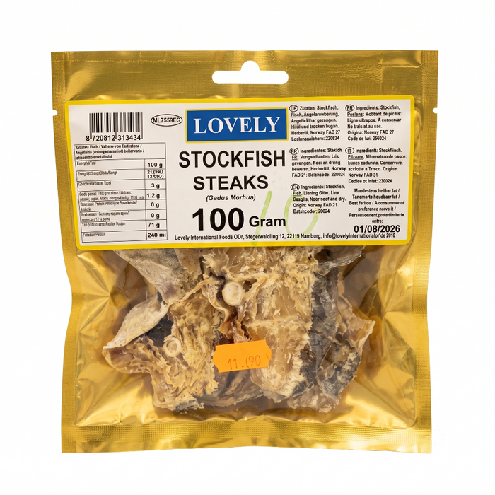 Lovely – Stock Fish Steaks 100gm