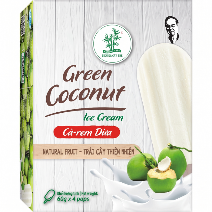 Bamboo Tree – Green Coconut Ice Bar 4x60gm - Berlin Only Delivery