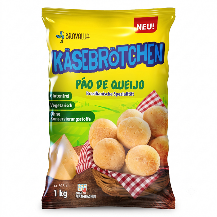 Bravalua – Pão de Queijo (Cheese Bread) 50stk 1kg - Berlin Only Delivery