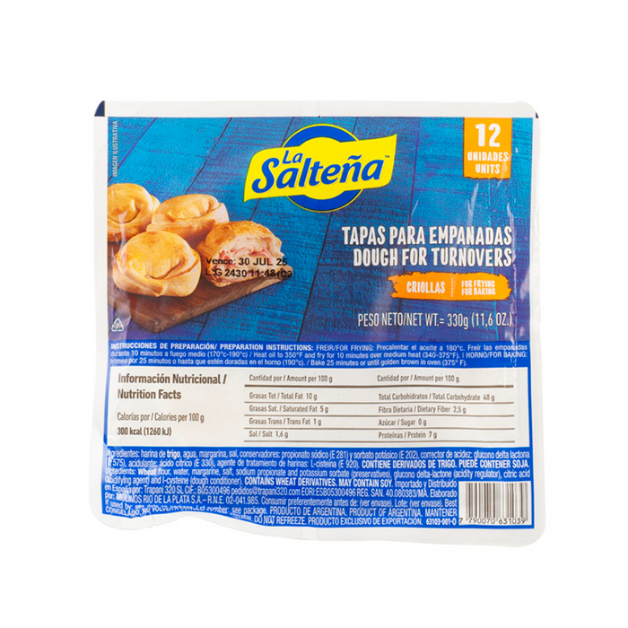La Salteña – Tapas para Empanadas Criollas 330gm - Berlin Only Delivery