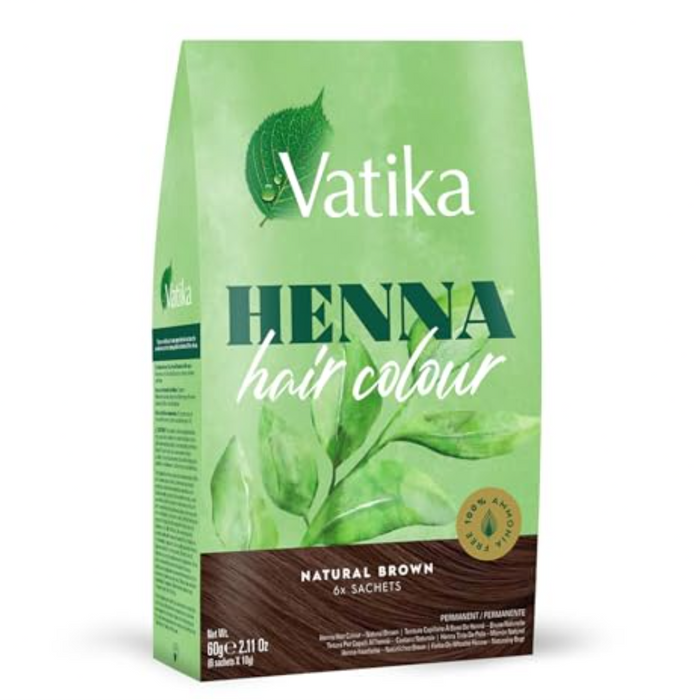 Vatika Henna Hair Colour - Natural Brown 60gm