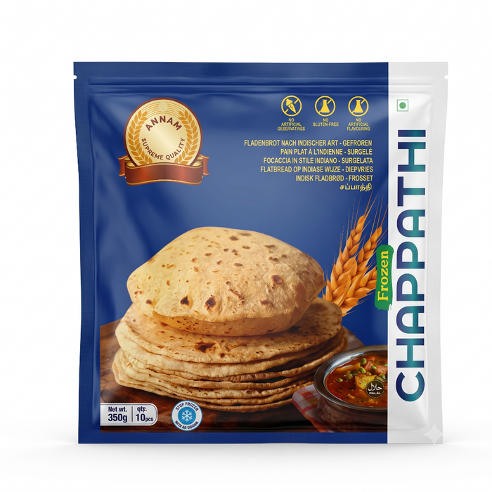 Annam - Supreme Quality Frozen Chappathi 350gm - Berlin Only Delivery