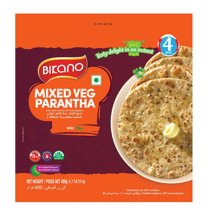 Bikano – Frozen Mixed Veg Parantha 400gm - Berlin Only Delivery