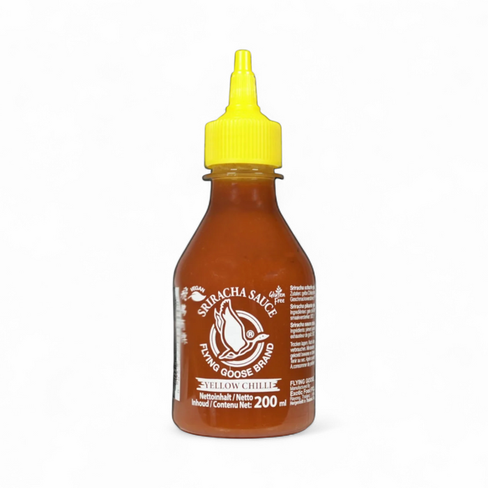 Flying Goose Sriracha Sauce – Yellow Chilli 200ml (BBE: 08.2026)