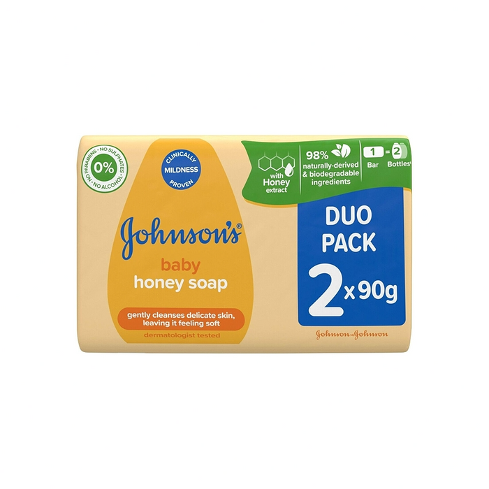 Johnsons - Baby Honey Soap 2x90gm