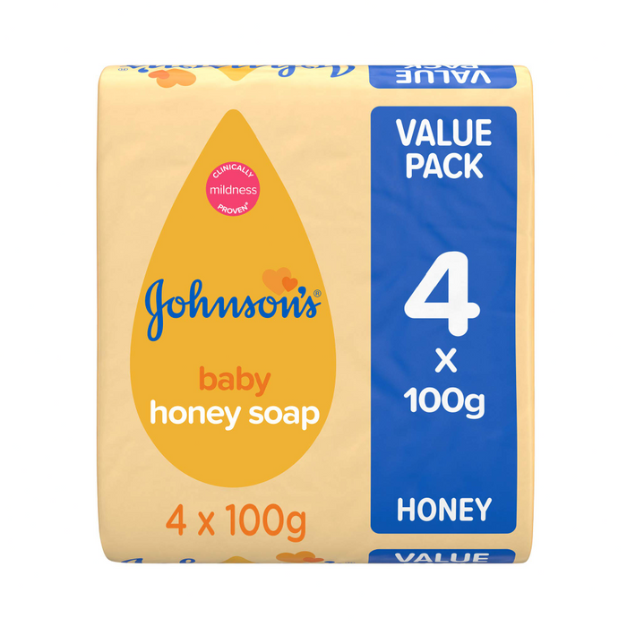 Johnsons - Baby Honey Soap (4X100) 400gm