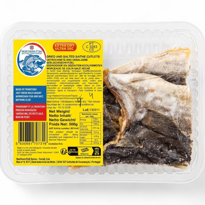 Northern Dried Fish – Salted Saithe Cutlets 500gm