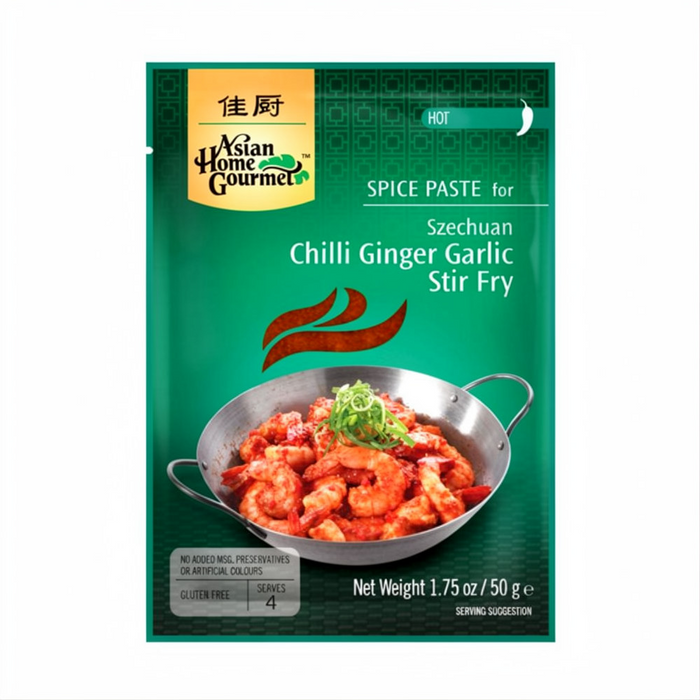 AHG Spice Paste – Szechuan Chilli Ginger Garlic Stir Fry (Hot) 50gm