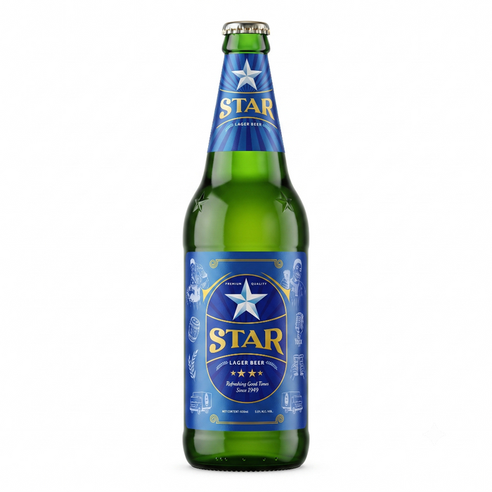 Star – Premium Lager Beer (5.1% alc) 600ml