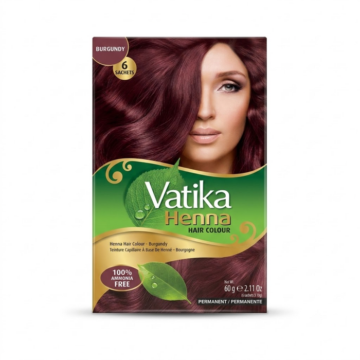 Vatika Henna Hair Colour - Burgundy 60gm