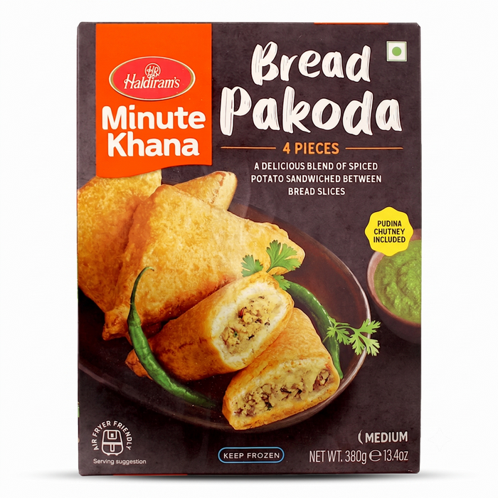 Frozen Haldiram's – Minute Khana Bread Pakoda (4 Pieces) 380gm (Only Berlin Delivery)