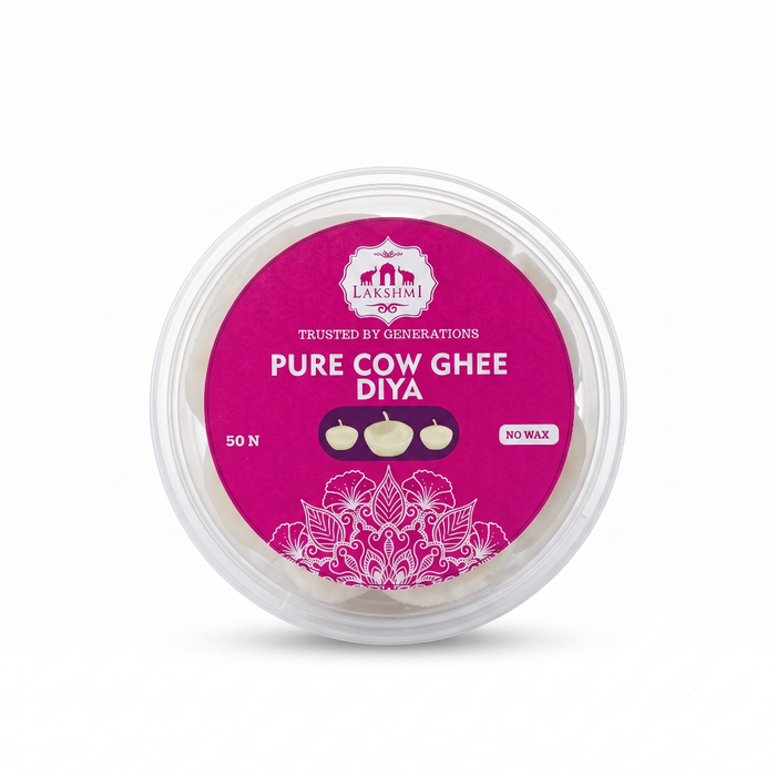 Lakshmi – Cow Ghee Diya White (50Pcs)