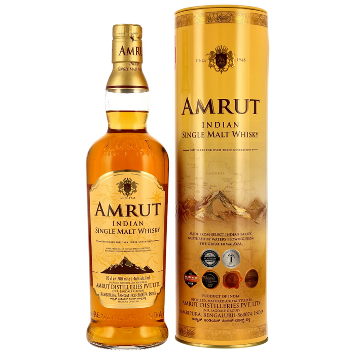 Amrut – Indian Single Malt Whisky (Vol.46%) 700ml